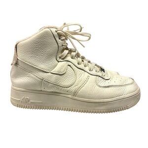 Nike Air Force 1 Sculpt High Women's 8.5 Sail White Platform Sneakers DC3590102